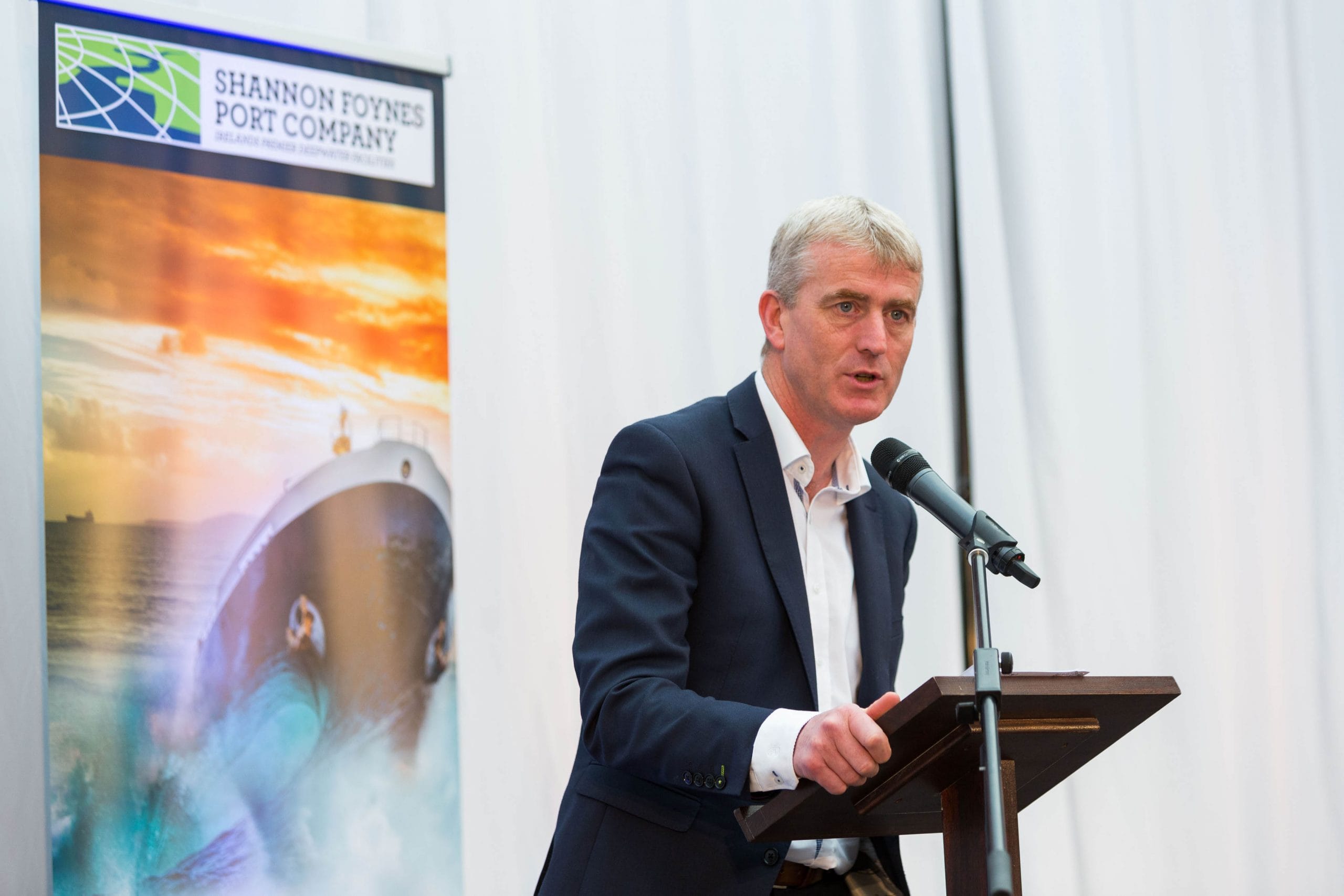 REPRO FREE 08/02/19
John Kiely, Manger of the 2018 All Ireland Winning Limerick Hurling Team speaking at the Shannon Foynes Port Company Compass Transition Year Competition ÔTransforming the Waves of the Shannon Estuary - Developing Alternative Energy OpportunitiesÕ held at Foynes Flying Boat &amp; Maritime Museum.

Photo: Oisin McHugh True Media